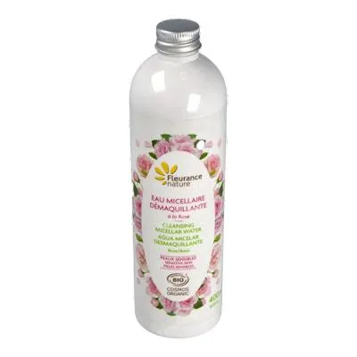 Agua micelar desmaquillante con rosa BIO 400 ml, Fleurance Nature