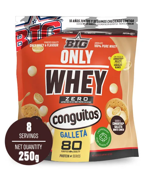 Only whey concentrado proteína conguitos galleta white 250 g, Big