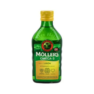 Aceite hígado bacalao limón 250 ml, Moller's