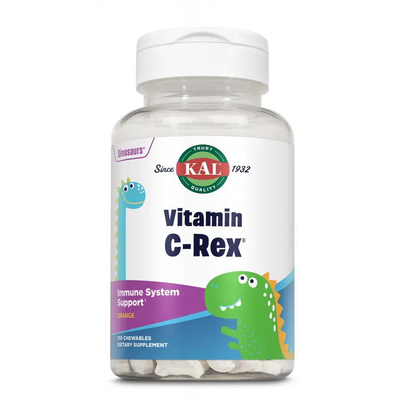 Vitamina C rex 100 dinosaurios masticables, Kal