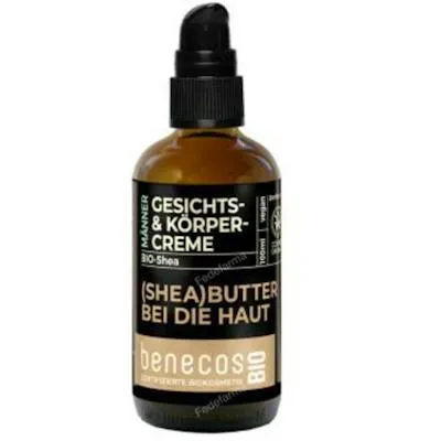 Gezichts- en lichaamscrème heren shea BIO 100 ml, Benecos