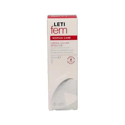 Letifem sensitive crema vulvar 30 ml, Leti