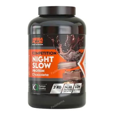 Night slow protein competition sabor chocolate 2 kg, Mega Plus