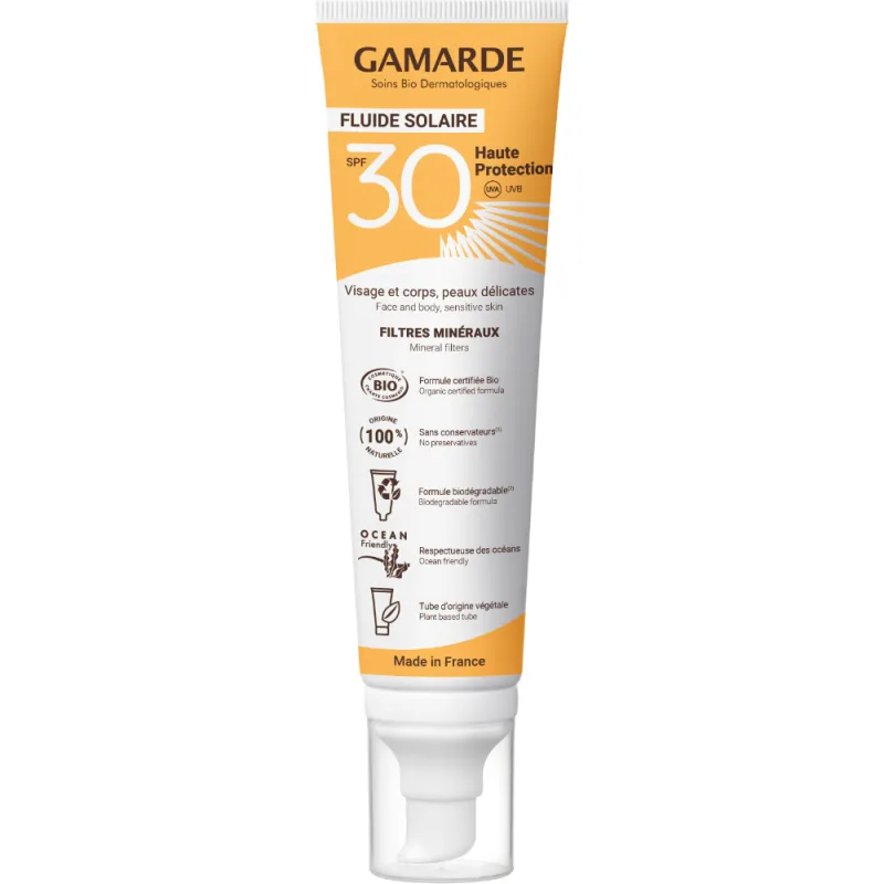 Fluido protector solar spf30 BIO 100 ml, Gamarde