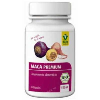 Maca glutenvrij BIO 80 capsules, Raab Vitalfood