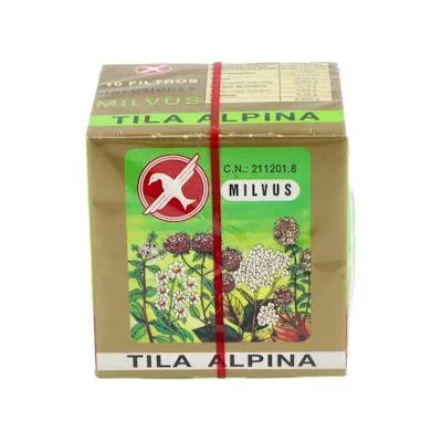 Tila alpina sedant 10 infusiones, Milvus