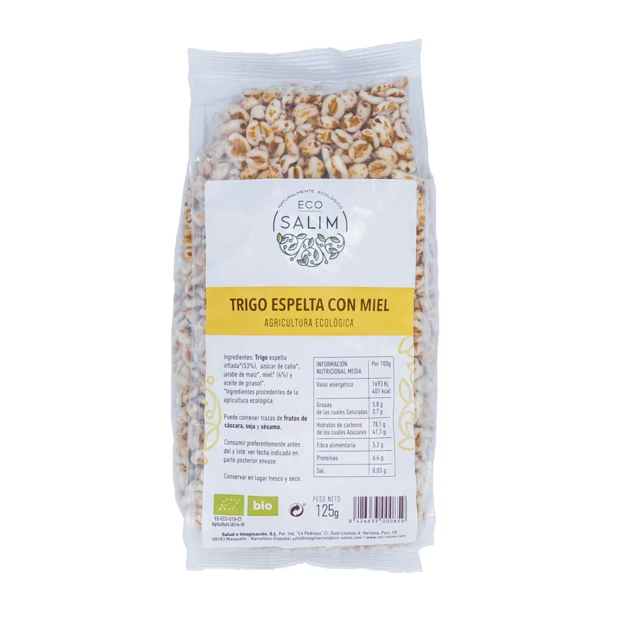 Espelta con Miel BIO 125 g, Ecosalim