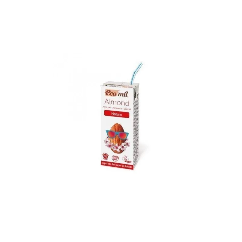 Almendra nature s/g sin azúcar nutriops BIO 200 ml, Ecomil