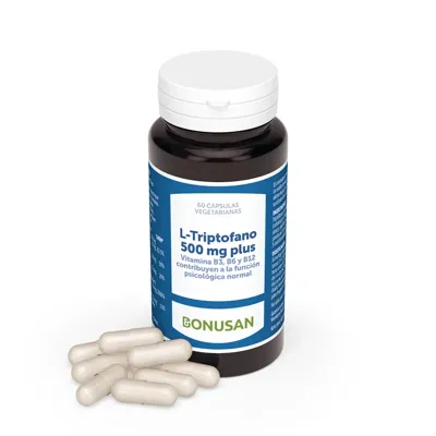 L-Triptofano 500 mg plus – 60 Piezas, Bonusan