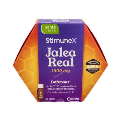 Stimunex sante verte pappa reale difese 1500 mg 20 flaconcini limone 10 ml, Cinfa