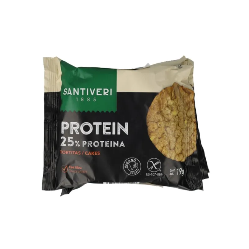 Tortitas proteínas 3x3 57 g, Santiveri