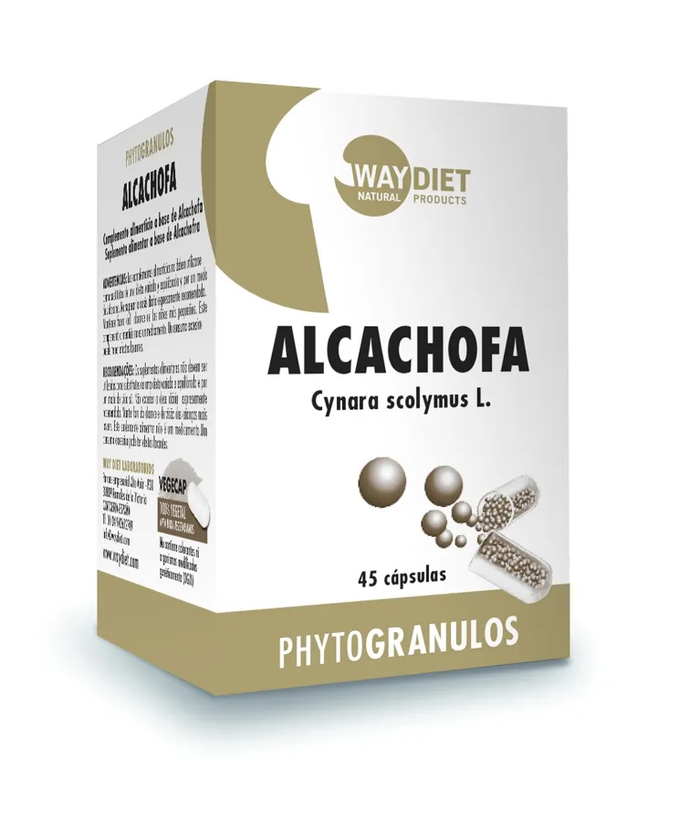 Alcachofa De 400 mg 45 cápsulas, Waydiet · imagen 2