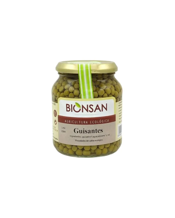 Guisantes cocidos BIO 350 g, Bionsan