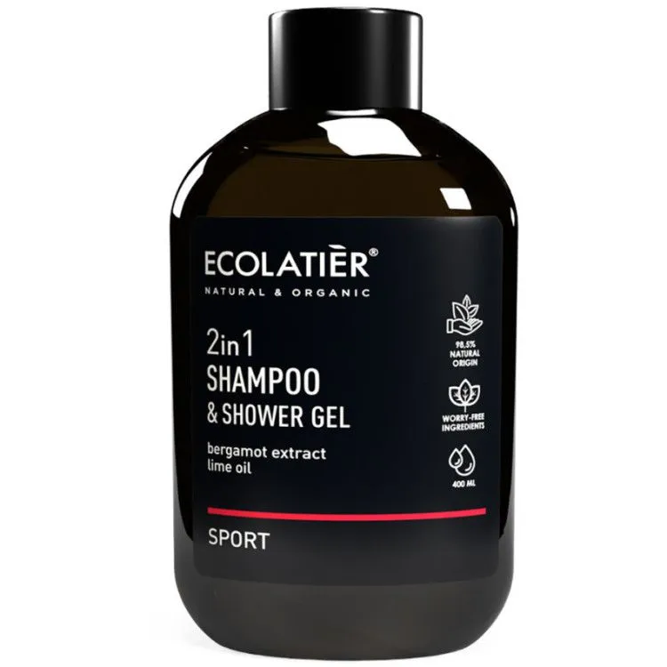 Champú y Gel de Ducha 2 en 1 Sport, Ecolatier