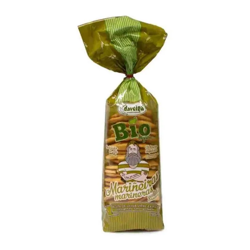Galletas marineras aceite oliva BIO 180 g, Daveiga
