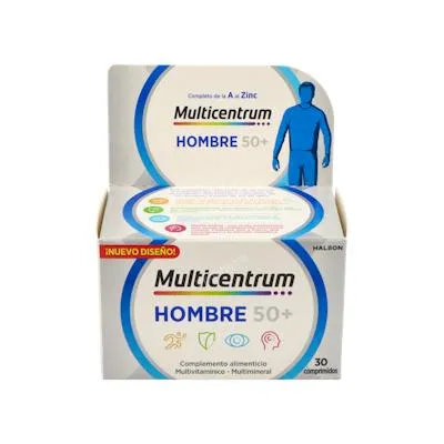 Hombre select 50+30 comprimidos, Multicentrum