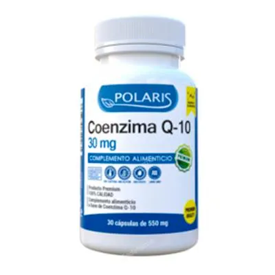 Coenzima Q10 30 mg 30 cápsulas, Polaris