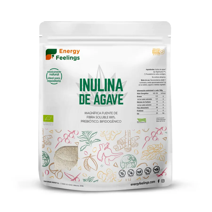 Inulina De Agave Polvo BIO 200 g, Energy Feelings