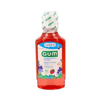 Colutorio junior +6 años fresa 300 ml, Gum