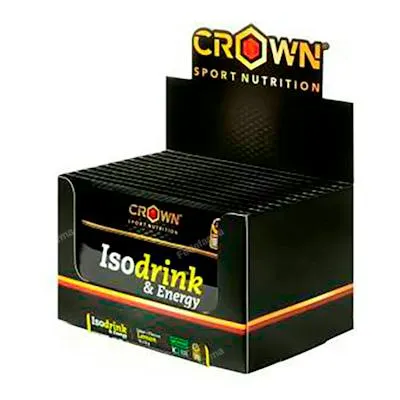 Isodrink & energy monodosis limón 12 x 32 g, Crown Sport Nutrition