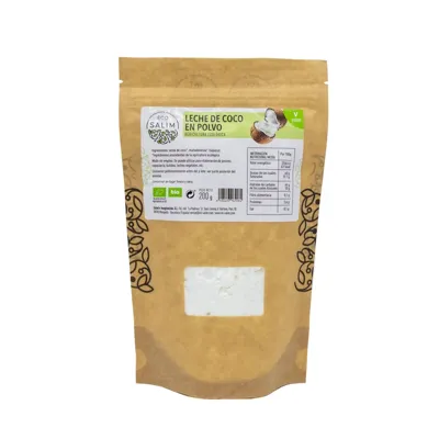 Leche Coco Polvo BIO 200 g, Ecosalim
