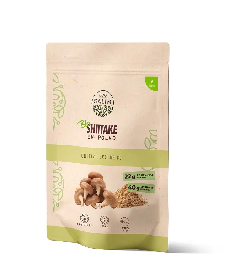 Shiitake En Polvo BIO 125 g, Ecosalim