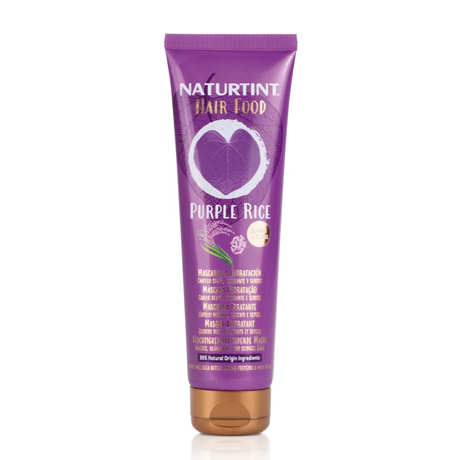 Hair food mascarilla purple rice 150 ml, Naturtint