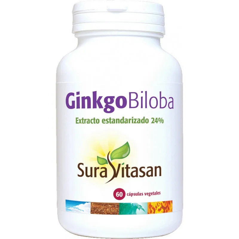 Ginkgo biloba 60 mg sura 60 cápsulas, Sura Vitasan