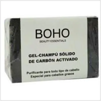 Champú solido carbón activado 55 g, Boho