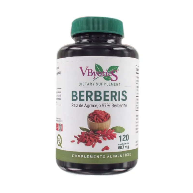 Berberis 603 mg 180 cápsulas, Vbyotics