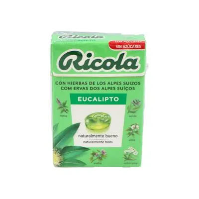 Caramelos eucaliptus sin azúcar 50 g, Ricola