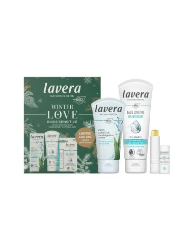 Coffret cadeau winter love basis sensitive baume à lèvres, Lavera