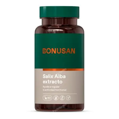 Salix alba extracto 60 cápsulas vegetales, Bonusan