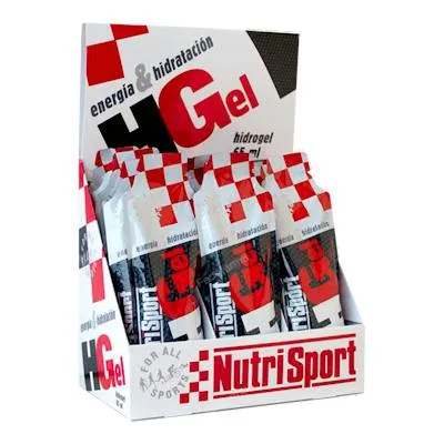 Hgel limón sin cafeina caja 18unid, Nutrisport
