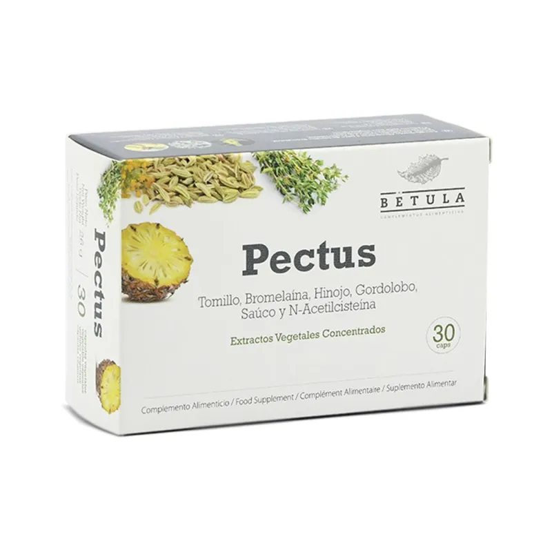 Pectus 30 cápsulas, Betula