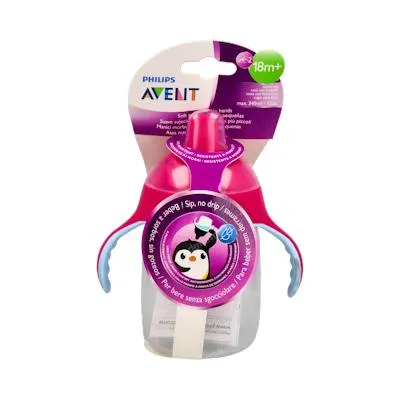Vaso pajita y asas morado +6meses SCF796/02 210 ml, Avent