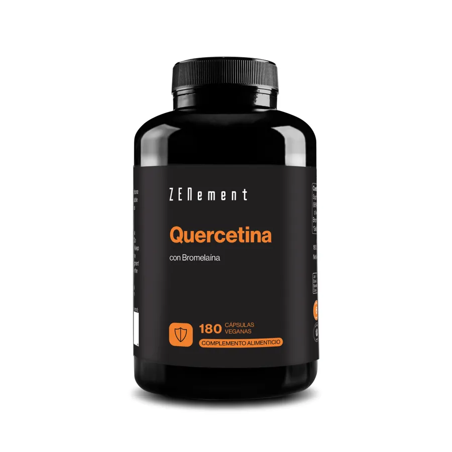 Quercetina con bromelaina 180 cápsulas, Zenement