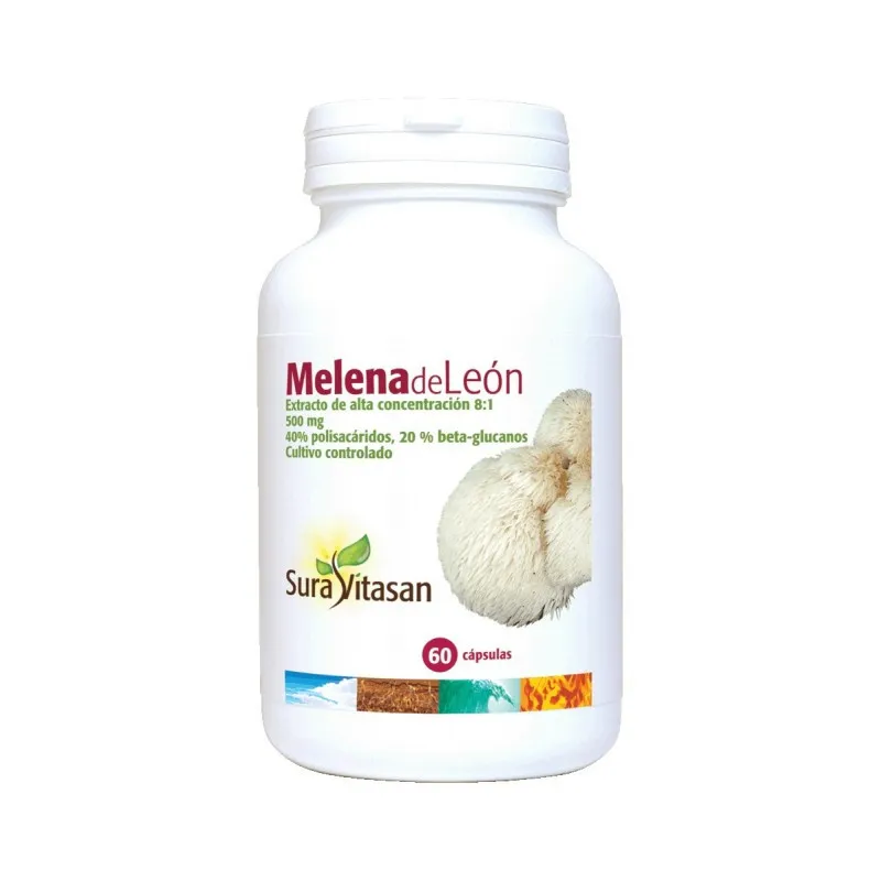 Melena leon 500 mg sura 60 cápsulas, Sura Vitasan