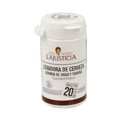 Ana maria lajusticia levedura de cerveja+germe de trigo+tiamina B1 80 comprimidos, Ana Maria La Justicia