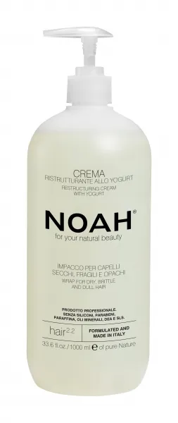 Crema reestructurante con yogur: (2.2) 1000 ml, Noah