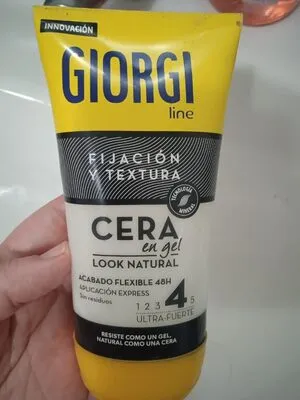 Fijacion y textura cera gel look natural NO4 145 ml, Giorgi Line