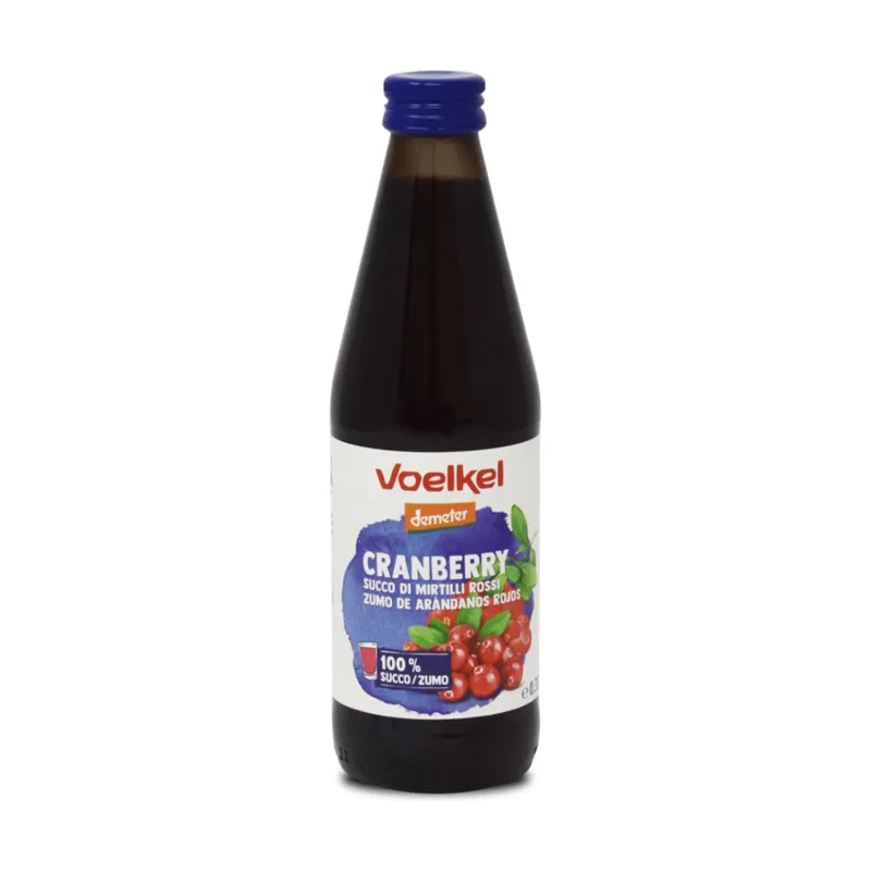 Zumo arándanos rojos BIO 330 ml, Voelkel
