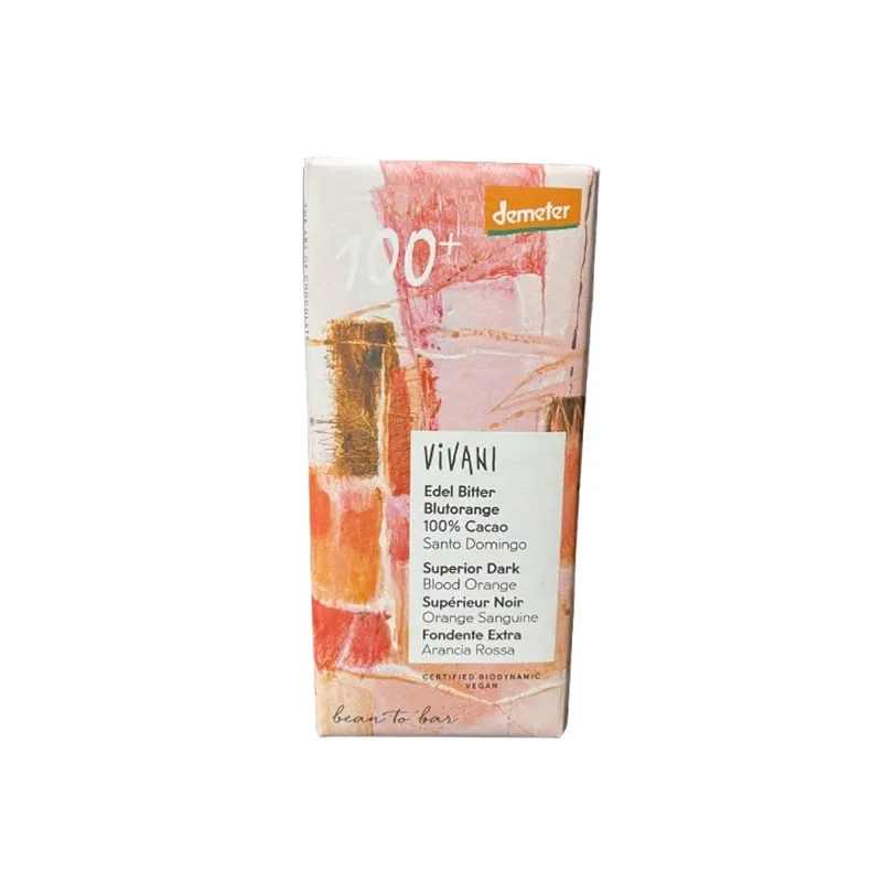 100% cocoa chocolate blood orange, Vivani
