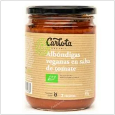 Albondigas en salsa de tomate BIO 425 g, Carlota Organic