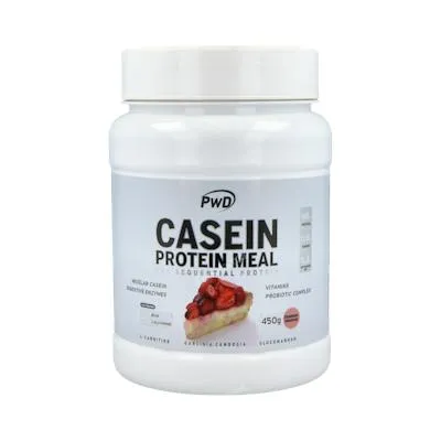 Casein protein meal tarta de queso con fresa 450 g, Pwd Nutrition