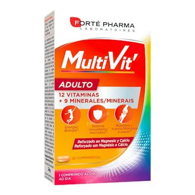 Multivit adulto 28 comprimidos, Forte Pharma
