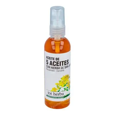 Massageolie 5 oliën 100 ml, Tot Herba-authex
