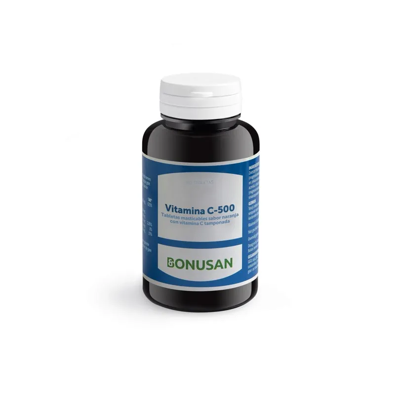 Vitamina C 500 60 comprimidos masticables, Bonusan