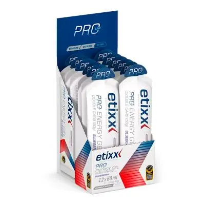 Double carb energy arándano gel 12 x 60 ml, Etixx