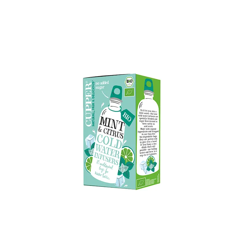 Minze und Zitrusfrüchte Kaltaufguss BIO 10 Beutel, Cupper